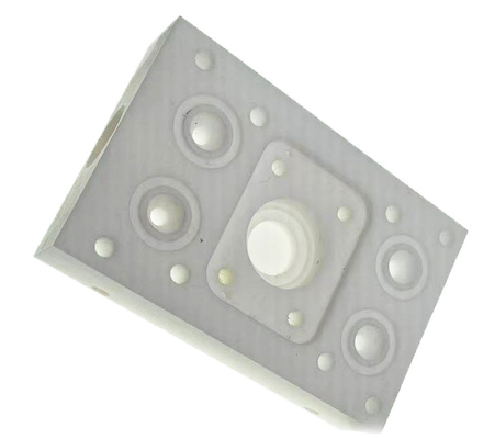 Συνήθεια τεφλόν PTFE CNC που επεξεργάζεται 0.05mm που γυαλίζουν στη μηχανή